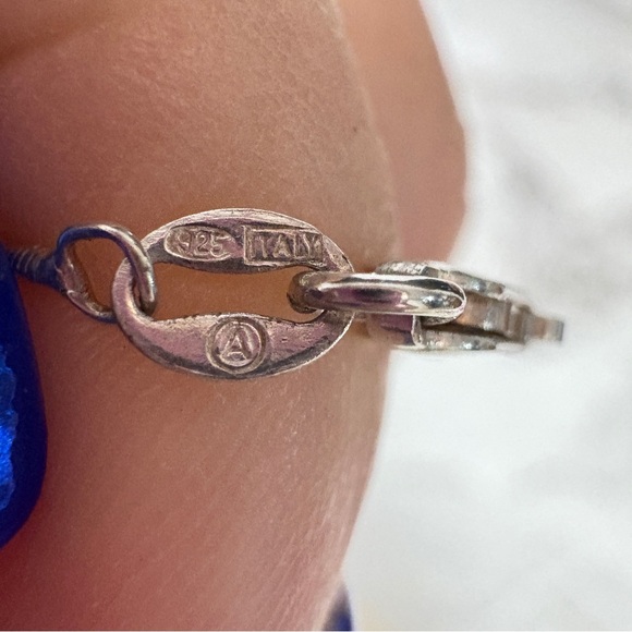 Sterling silver 925 long Sleek Silver Necklace for Women - Picture 2 of 4